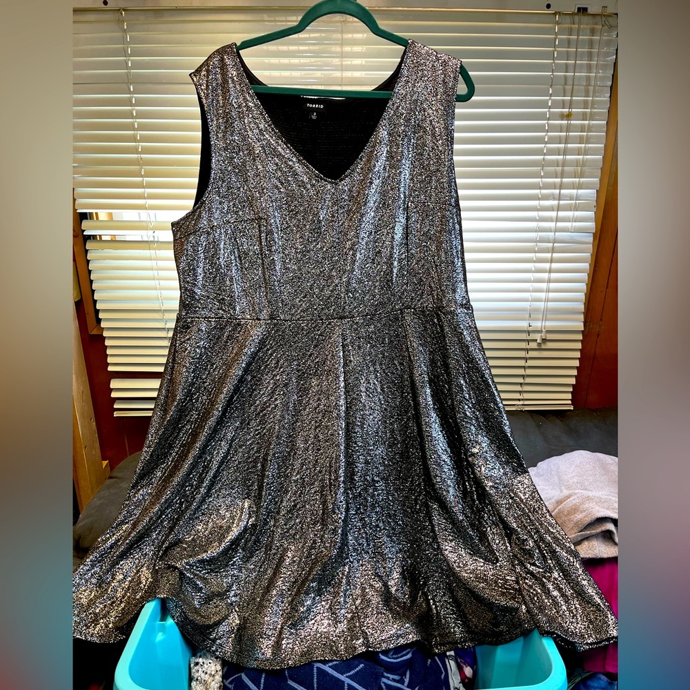 COPY - Torrid Metallic Shimmer dress
